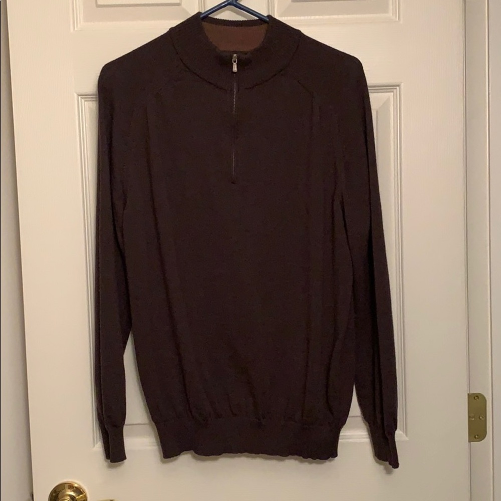 Nordstrom Quarter Zip Wool Sweater